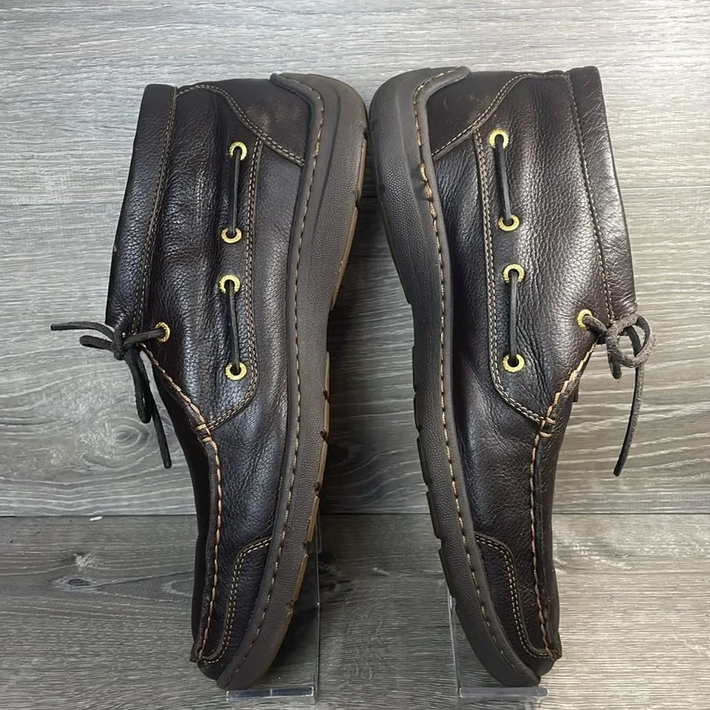 Sperry Top Sider Gold Cup Men’s Sz 11.5M Soft Dark Brown Leather Lace Up Chukka
